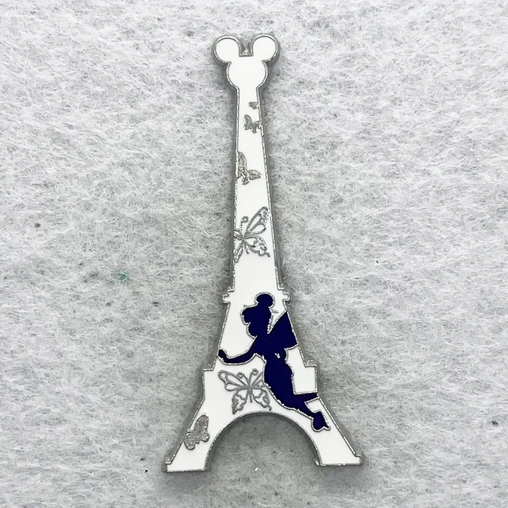 🔮 5/$25 Disney Peter Pan Tinker Bell Eiffel Tower Pin